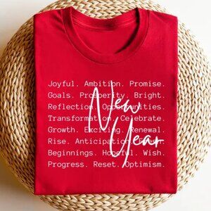 New Year Shirt, Graphic Cozy New Years Tshirt, Gift For New Year